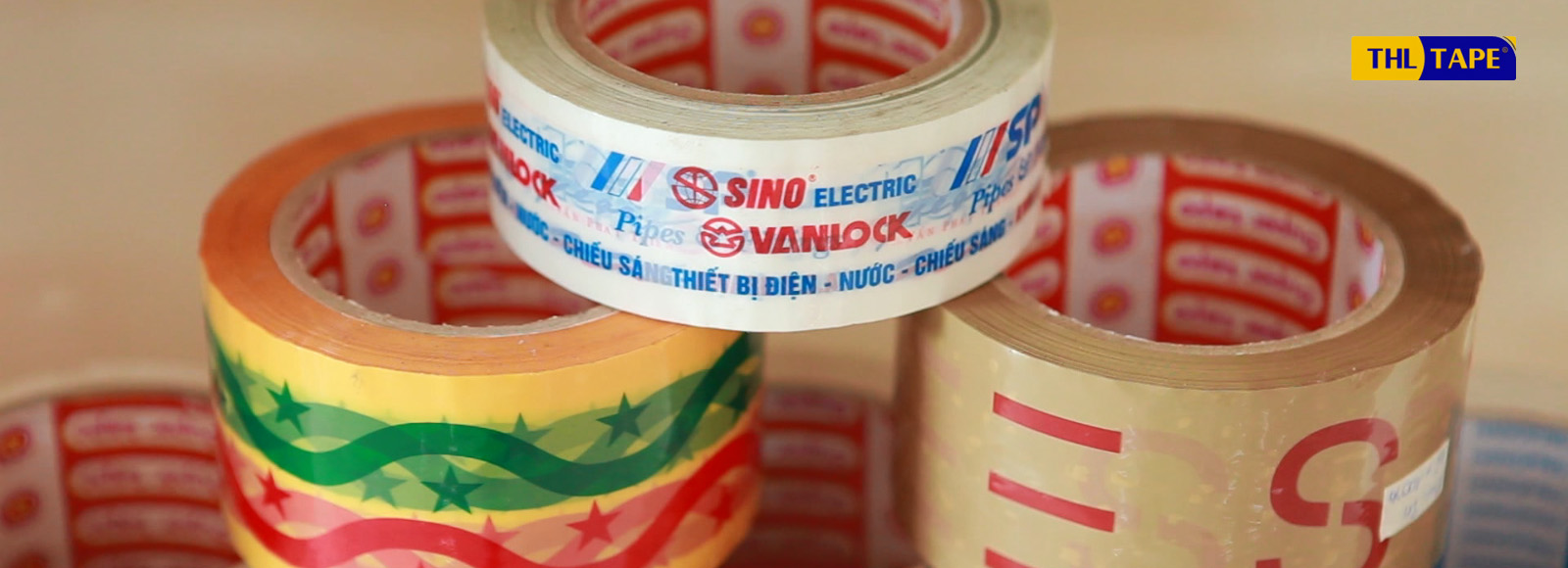 băng dính in logo THL TAPE
